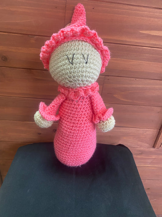 Handmade crochet sleeping angel baby (multiple colors available)