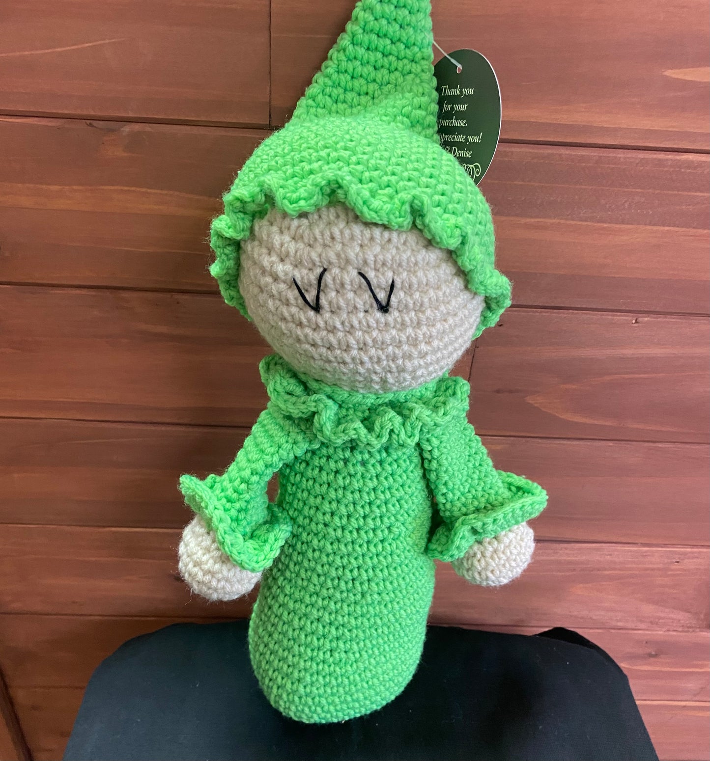 Handmade crochet sleeping angel baby (multiple colors available)