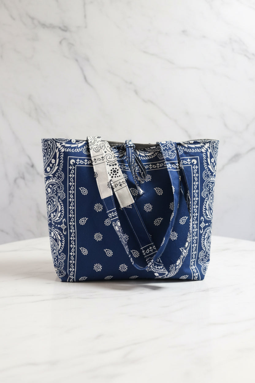 Bandana style tote bag