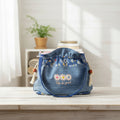 Handmade Embroidered Drawstring Purse – “Life is Good”
