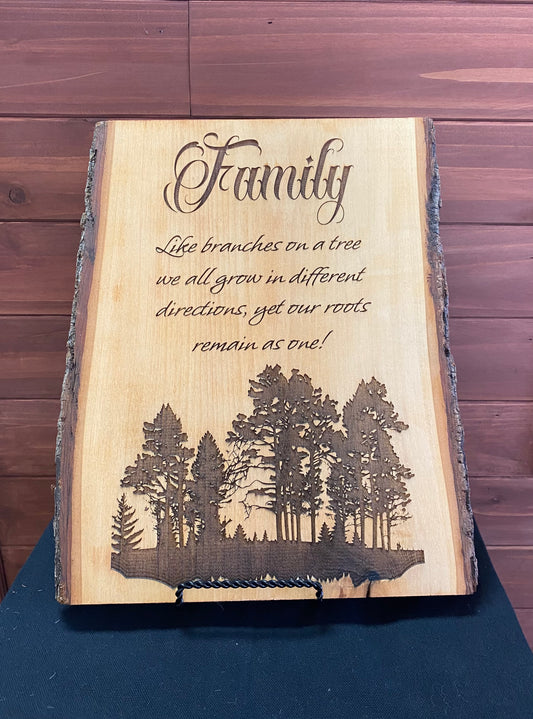 Engraved Wood Sign