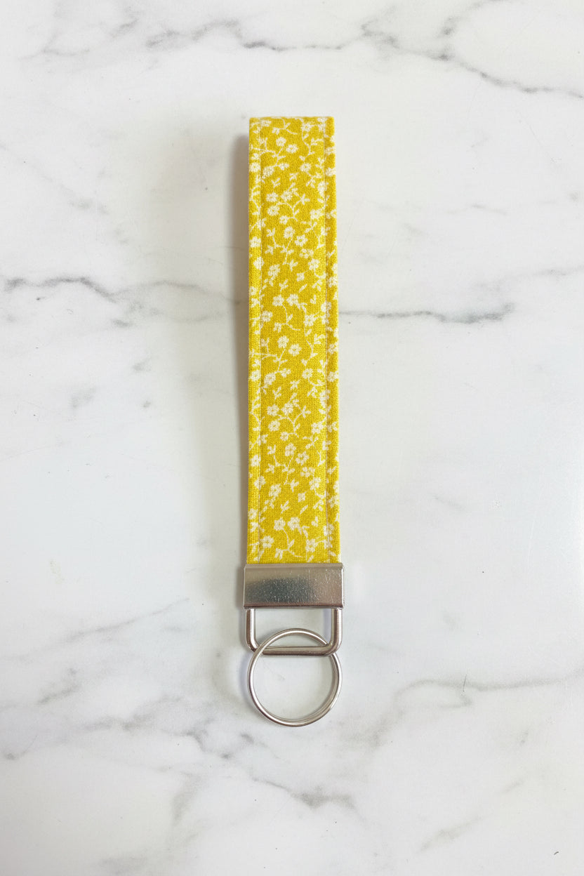 Yellow Floral- Keychain