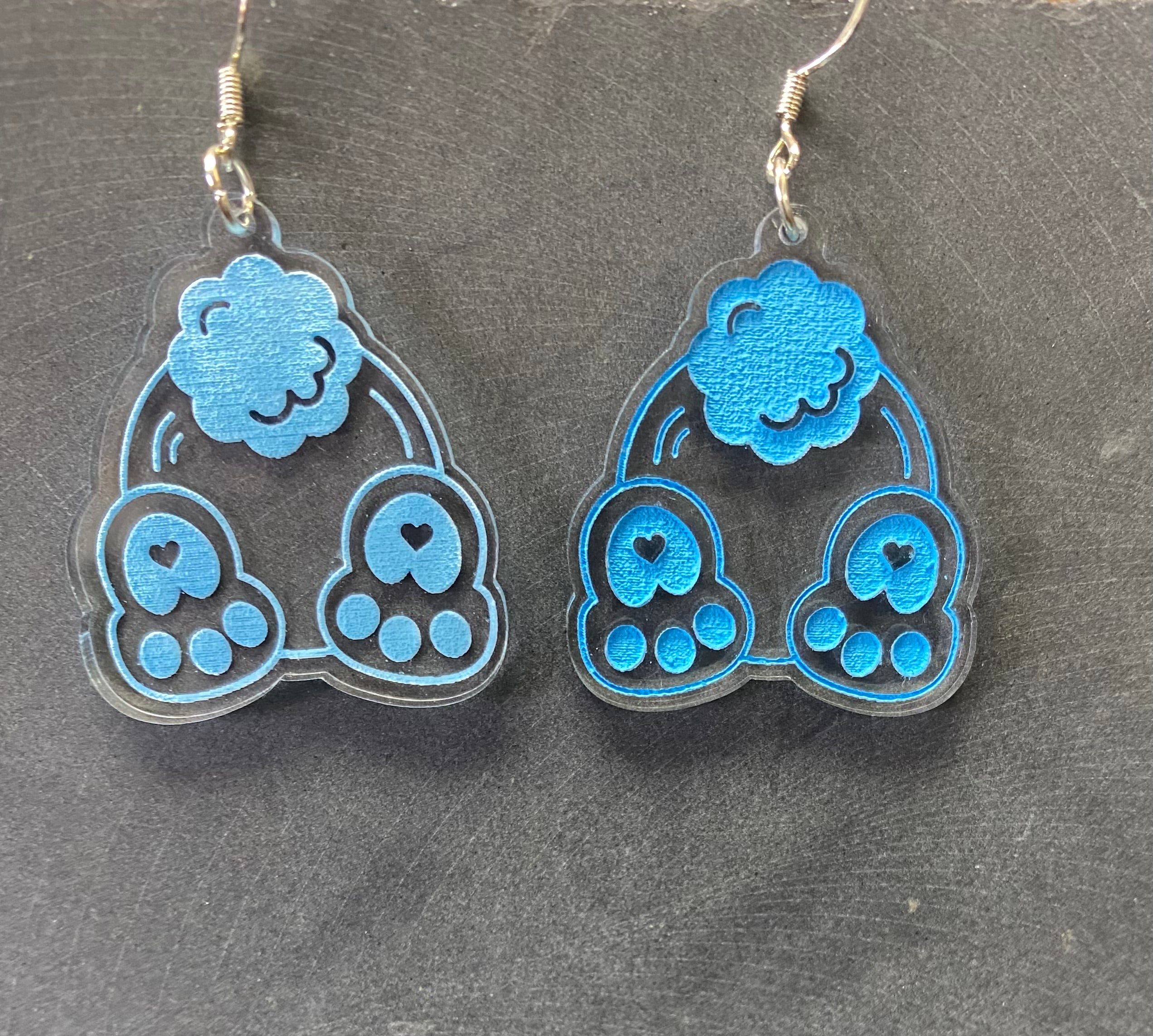 Handmade laser cut earrings (hypoallergenic) (multiple designs available)