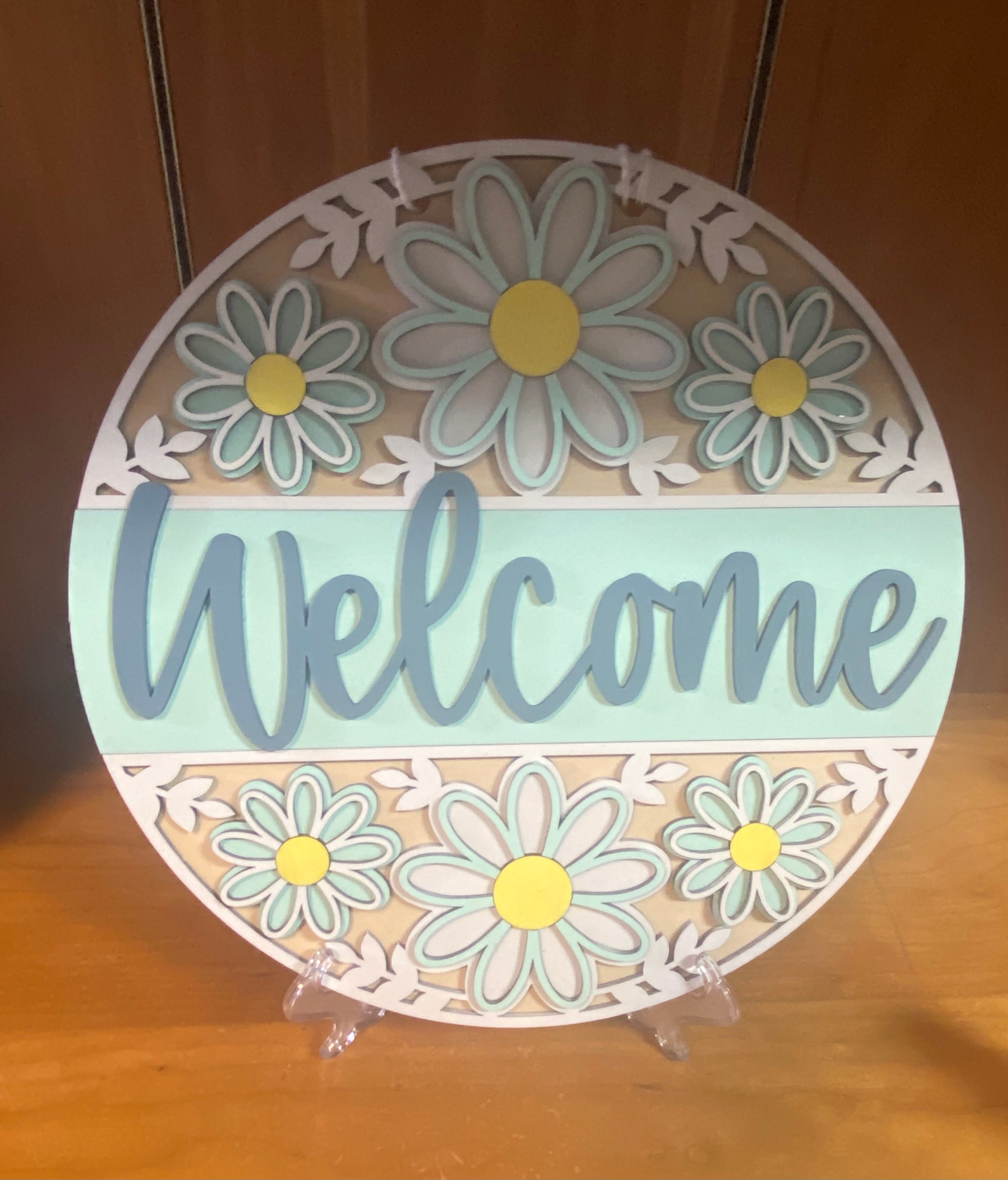 Pumpkin welcome sign