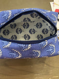Boxy makeup bag, toiletry pouch, cosmetic case