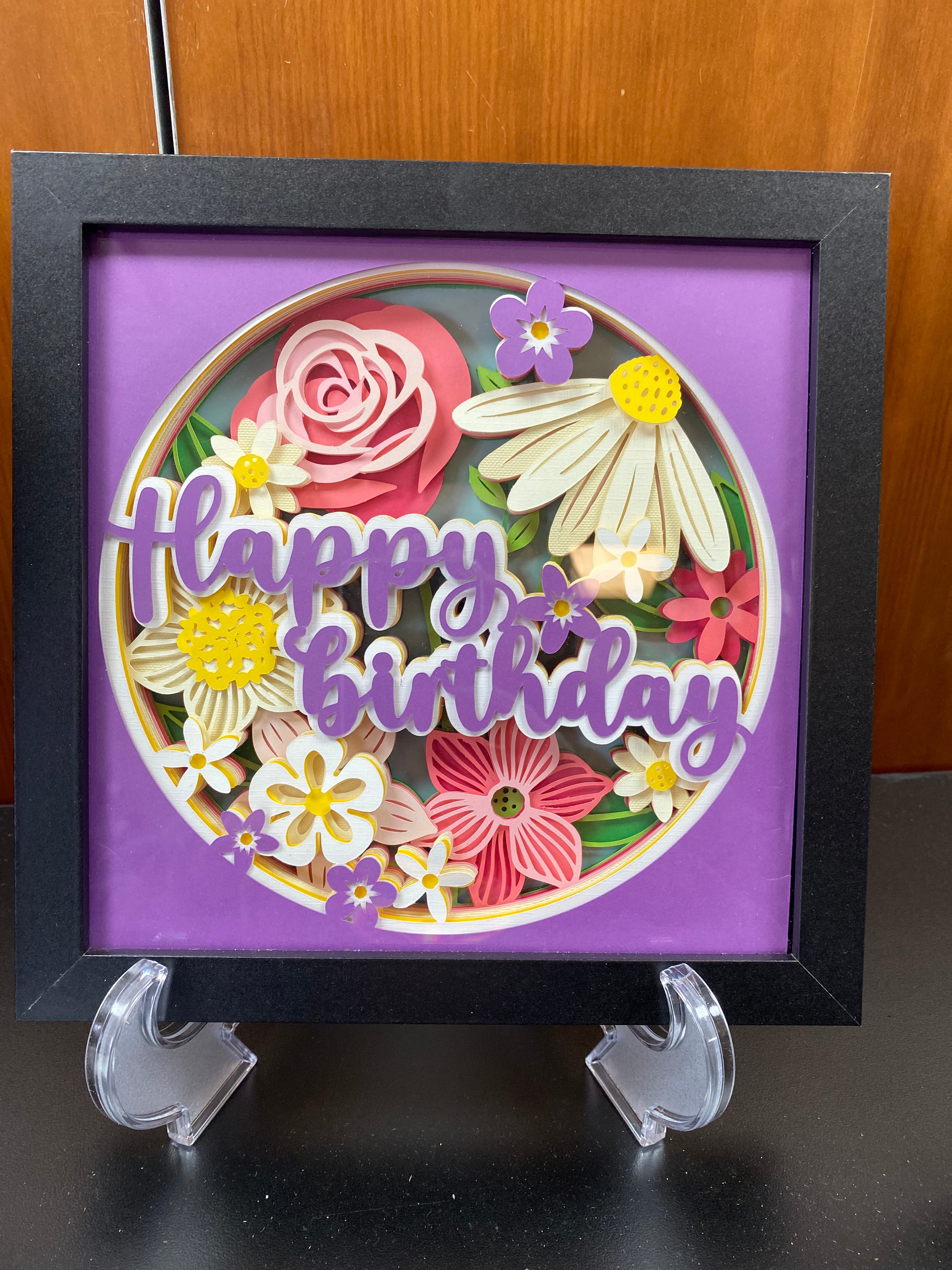 3D Layered Paper Shadow Box(multiple designs available)